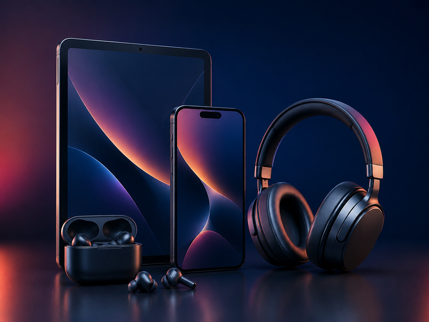 Tablets, smartphones, earbuds, and headphones available for wholesale ordering
